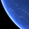 View of the ocean from space via Google Earth