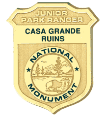 Casa Grande Ruins National Monument Junior Ranger Badge