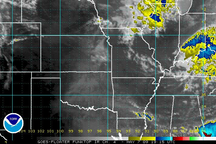 GOES Tropical Floater 1 IR Satellite