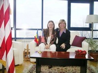 Ileana Nicorici &Commercial Attache to Bucharest Cindy Biggs