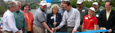 Ribbon cutting ceremony at Tennessee River Blueway