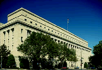 Department of  the Interior Main Building in Washington, DC.
