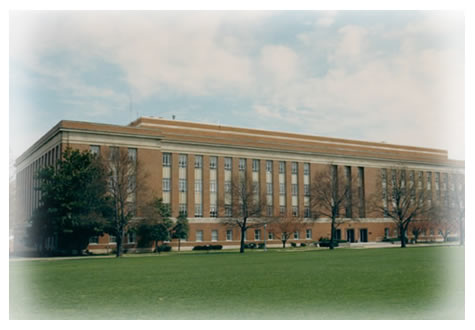 images of the National Defense University buildings:  Marshall Hall, Lincoln Hall, Eisenhower Hall, Roosevelt, Normandy Hall