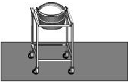 Use carts or rolling stands to move heavy items