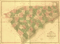 Map of North and South Carolina