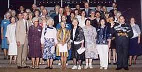 Volunteers receiving awards