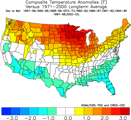 El Niño Composite Temperature Anomaly Graphic