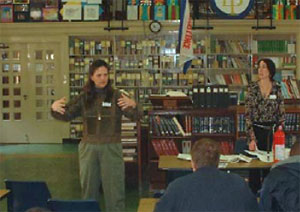 Ms. Avery Fick provides training to students at Murphy Career/Technical School as part of the Alliance.