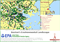 Enviromapper image of Boston, MA