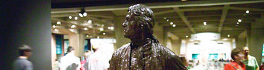 Thomas Jefferson statue in the Museum of Westward Expansion
