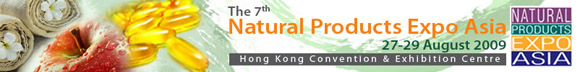 Natural Products Expo Asia, Hong Kong, August 27-29, 2009