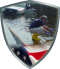 A series of photographs depicting the EPA’s Homeland Security activities, primarily from on-scene response and recovery efforts.