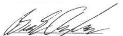Bernard E. Anderson's signature