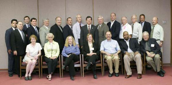 Alliance Program participant representatives with then-Assistant Secretary, John Henshaw and then-Deputy Assistant Secretary, Gary Visscher, at the Construction Roundtable on July 8, 2004.