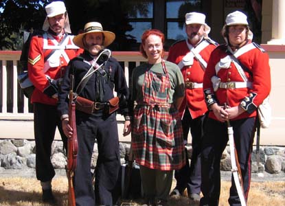 The Canadian contingent in 2006 on the occasion of their march from American Camp to English Camp.