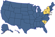 Map of states where persons with illness live