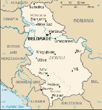 Map of Serbia