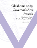 2009 Governor's Arts Awards Nomination Form