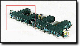 Model of the new South Pole Station; caption is below.