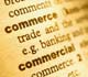 Dictionary open to definition of commerce
