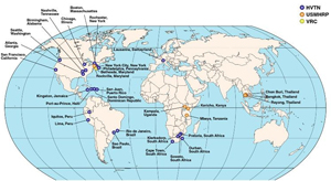 Clinical Research Sites Conducting NIAID HIV Vaccine Trials, 2008