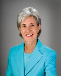 former Governor Kathleen Sebelius says goodbye