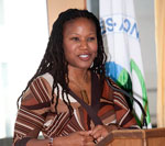 Majora Carter delivers the keynote speech at the 2009 U.S. EPA Environmental Quality Awards (photo by Robin Holland).