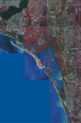 aerial photograph of Estero Bay