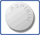 an aspirin tablet