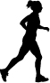 Illustration of woman running