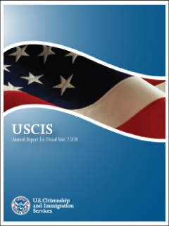 Cover the of USCIS 2008 Annual Report
