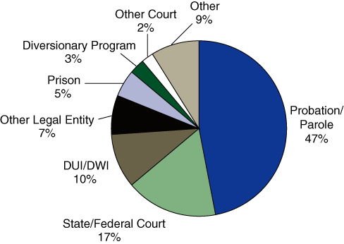 Figure 1. Criminal Justice System Referrals, by Type: 2002