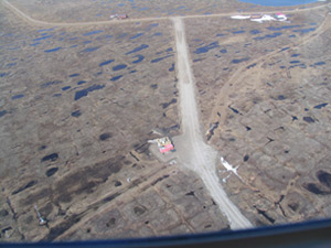 Aerial view of the Atqasuk site