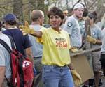 GOOD MORNING AMERICA - Robin Roberts joins a small army of volunteers who are helping to cleanup and rebuild Robin's hometown of Pass Christian, MS, which was 80% destroyed by Hurricane Katrina.