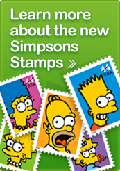 Learn more about the new Simpsons Stamps >>