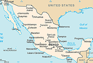 Map of Mexico