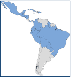 Map of LAC region