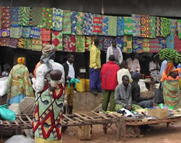 Photo of a rural market in Africa