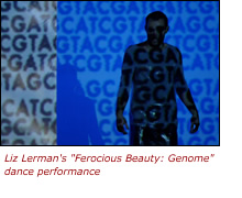 a still from Liz Lerman's Ferocious Beauty: Genome dance performance