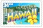 Greetings from Hawaii stamp