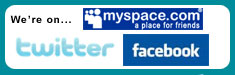 We're on twitter, facebook, and myspace