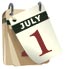Calendar Icon displaying July 1st