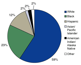 Figure 1. Youth Marijuana Admissions, by Race/Ethnicity: 1999