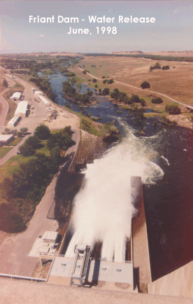 Friant Dam - Water Release June, 1998