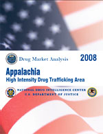 Cover image for Appalachia High Intensity Drug Trafficking Area Drug Market Analysis 2008.