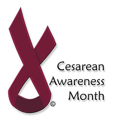 Cesarean Awareness Month Ribbon