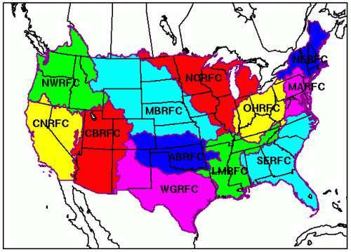 CONUS RFC Map