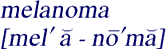 Pronounciation of 
melanoma