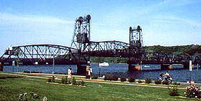 Stillwater Lift Bridge, spanning the St. Croix River between Wisconsin and Minnesota