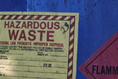 Photo of hazardous waste drum